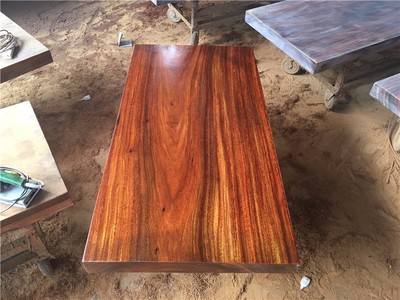 有家木业非 洲菠萝格实木大板桌工厂批发价 巴花鸡翅木黑檀大板办公桌老板桌